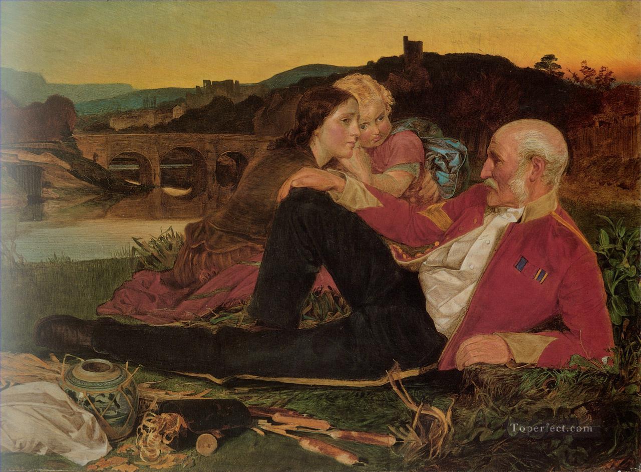 Autumn Victorian painter Anthony Frederick Augustus Sandys Oil Paintings